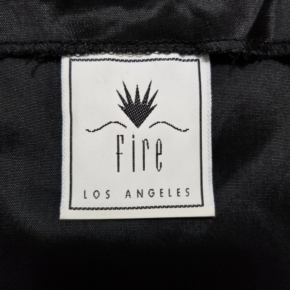 Fire Los Angeles vest Medium velvet button VINTAGE - Picture 13 of 15
